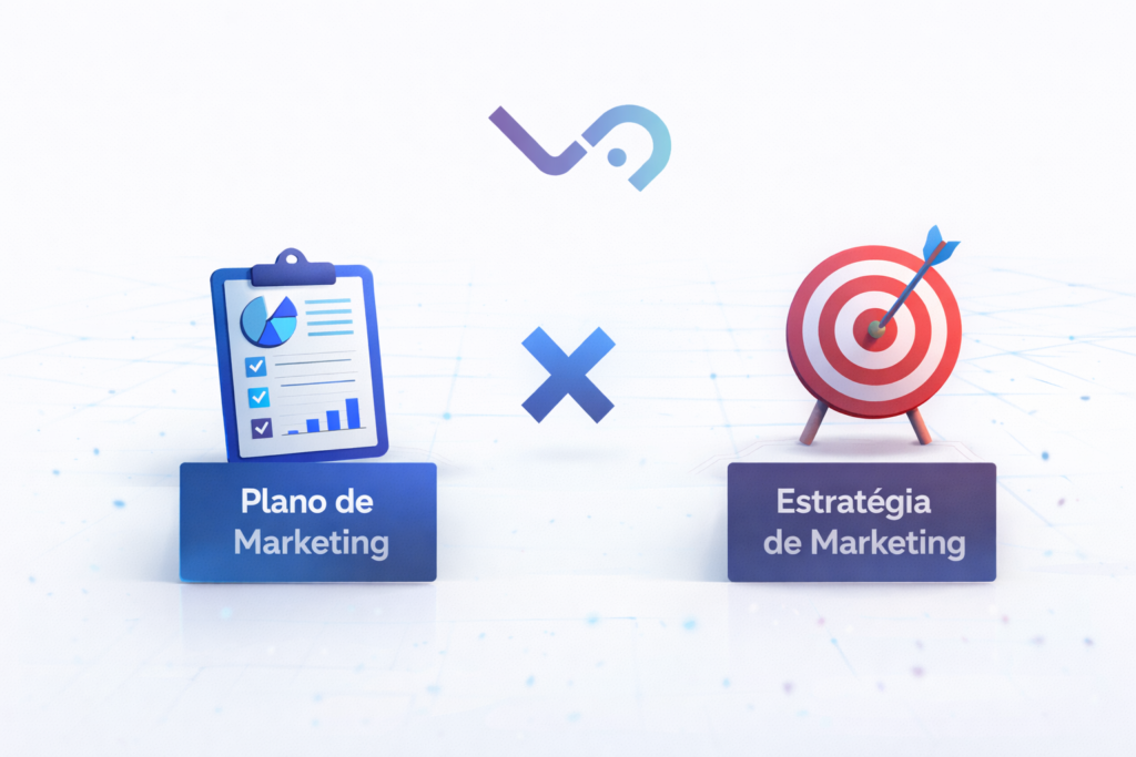 Qual é a diferença entre estratégia de marketing e plano de marketing?