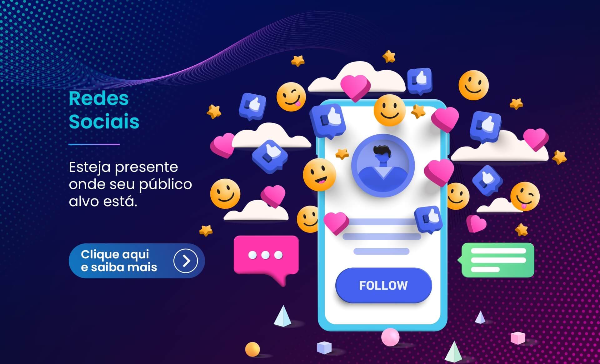 banner redes sociais